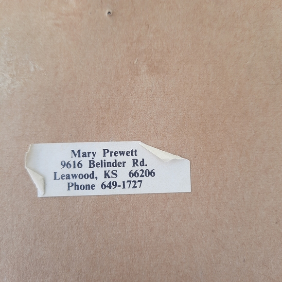 Vintage Handmade Abstract Dried Floral Wood Framed Art - Picture 8 of 9